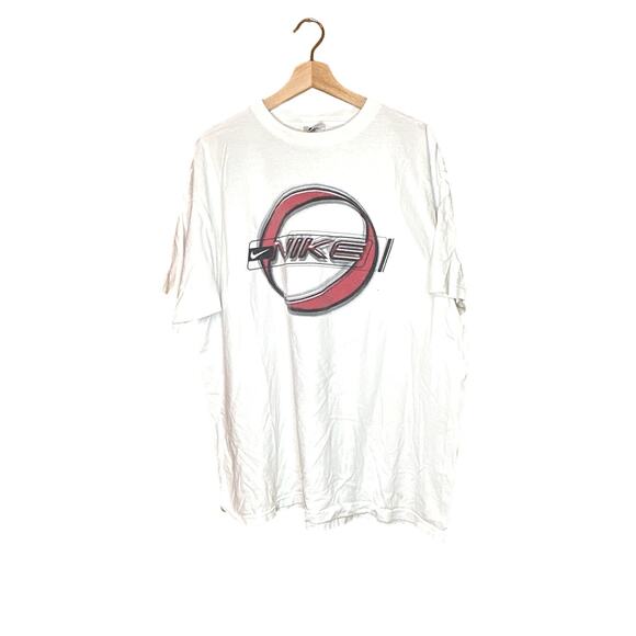 Vintage 90s White Nike Graphic T-Shirt - Picture 1 of 8